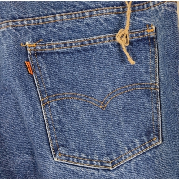 LEVI'S Jeans 517 VINTAGE RARE 80's ORANGE TAB Straight Leg Blue Size W38 L32 - Picture 6 of 13